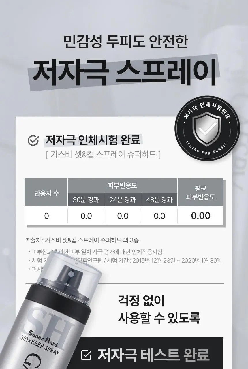 [11년 연속 1위/ 완벽고정] 갸스비 셋&킵 스프레이 263ml (레귤러) 상세페이지 14